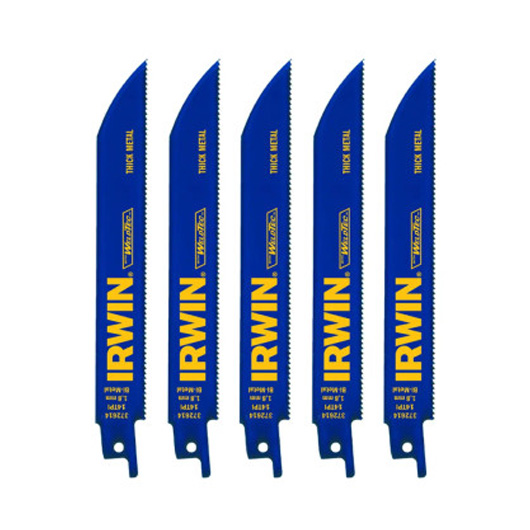 150mm Metal Cutting Bi-Metal Reciprocating Saw Blades - Pack of 5