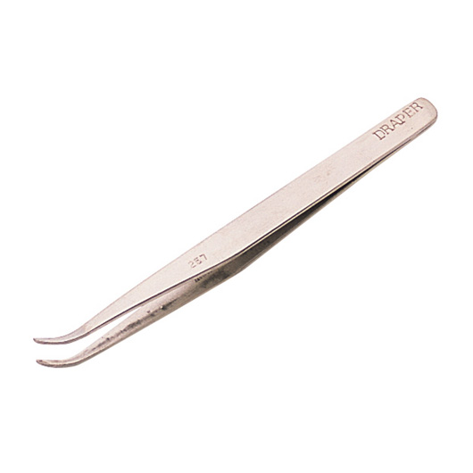 Fine Point Curved Tweezers, 120mm