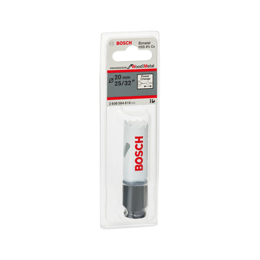 Progressor Holesaw, 20mm Ø, 15.8cm x 5cm x 2.8cm, Blue