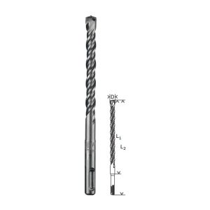 SDS-Plus-5 Masonry Drill Bit, 5.5mm x 100mm x 165mm, Grey