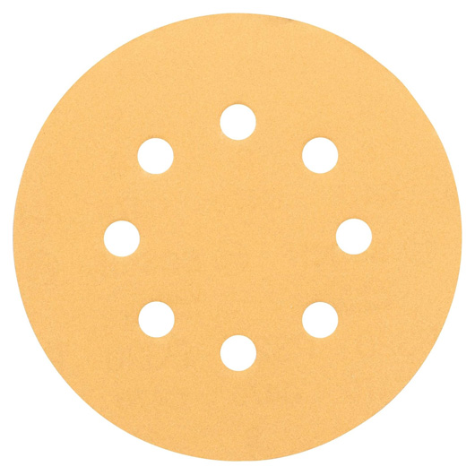 Sanding Discs for Wood-Paint, Velcro Type, 8 Hole, P400 Grit, 125mm, Blue, Pack of 5