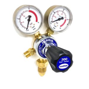 Regulator 801B, Oxygen, Single Stage Two Gauge, Bottom Entry, 10bar, 5/8" BSP RH Cylinder Connection, 3/8" BSP Outlet, UK Fitting