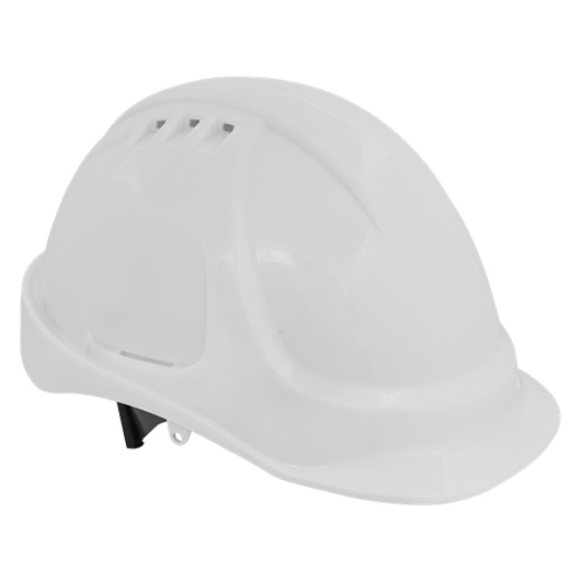 Vented Safety Helmet - White