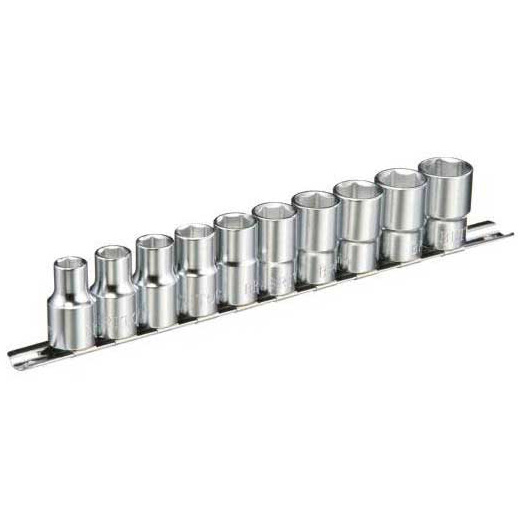 10 Piece 1/2" Square Drive Metric Socket Set
