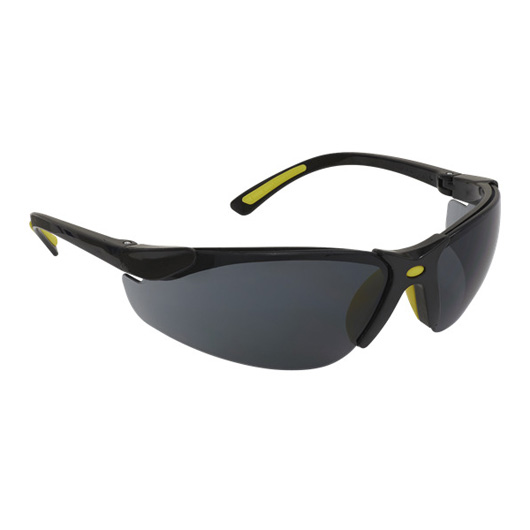 Zante Style Smoke Lens Safety Glasses with Flexi Arms