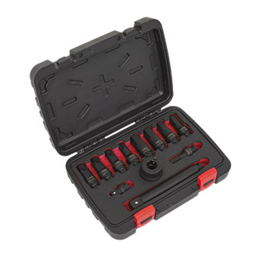 12pc 3/4"Sq Drive Impact Socket Bit & Accessories Set