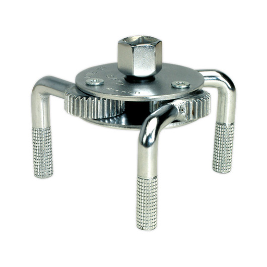 Oil Filter Claw Wrench 3/8" & 1/2"Sq Drive 65-110mm Capacity