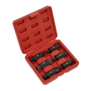 6pc Double End Oil Drain Plug Key Set