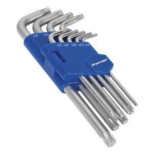 9Pc Long Trx-Star Key Set - T10, T15, T20, T25, T27, T30, T40, T45, T50