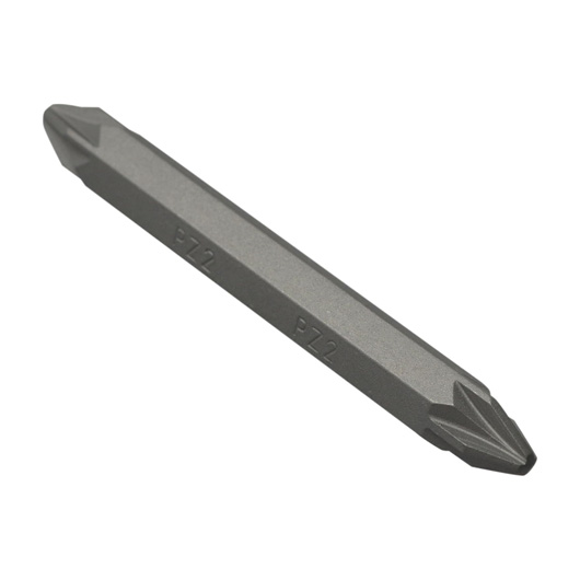 Pack of 5 60mm Double Ended Pozi PZ2 Screwdriver Bits