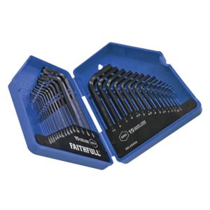 Metric/Imperial Hex Key Set, 30 Piece