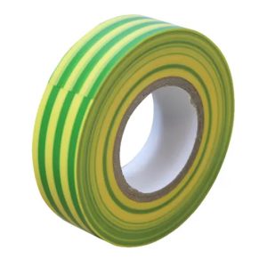PVC Electrical Tape 19mm x 20M Green and Yelow