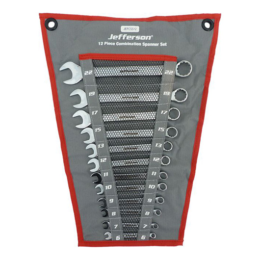 Combination Spanner Set MM 12 Pce 6-22mm