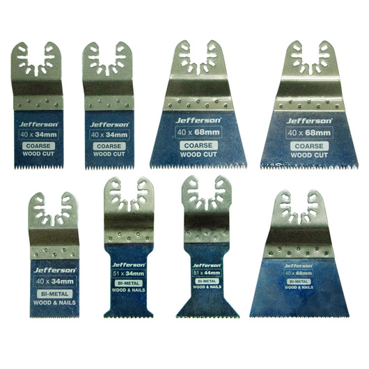 8pc bi-metal multi blade set