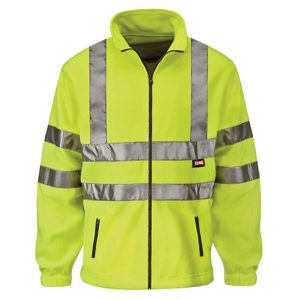 Hi-Visibility Fleece Jacket - Yellow - Large