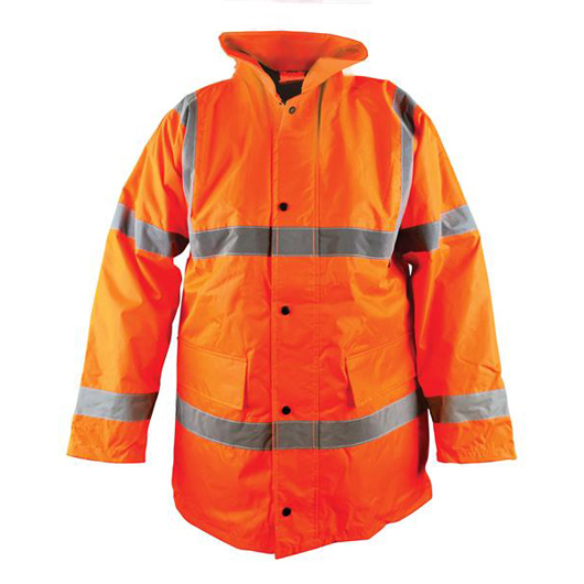 Hi-Vis Orange Motorway Jackets - XL