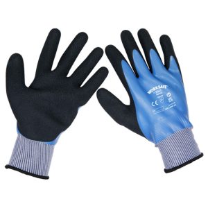 Waterproof Latex Gloves, Large - Pair