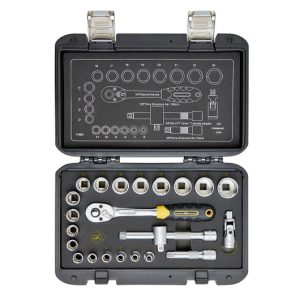 Sure Drive Socket Set, Sure 3/8" Sockets & Bits, 23Pc