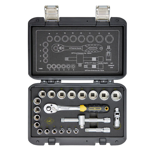 Sure Drive Socket Set, Sure 3/8" Sockets & Bits, 23Pc
