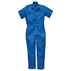 Men Short Sleeve Coverall Polycotton Navy Size 52