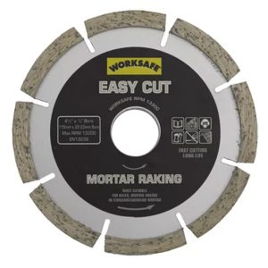 Worksafe ?115 x ?22mm Easy Cut Diamond Blade - Mortar Raker