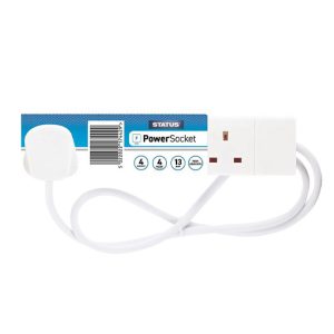Extension Lead 240V 4-Gang 13A White 4m