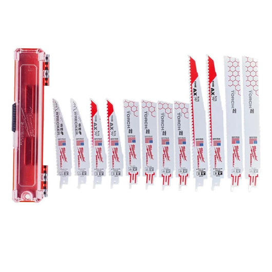 Milwaukee 49222229 Sawzall Reciprocating Saw Blade Demolition Kit 12pcs