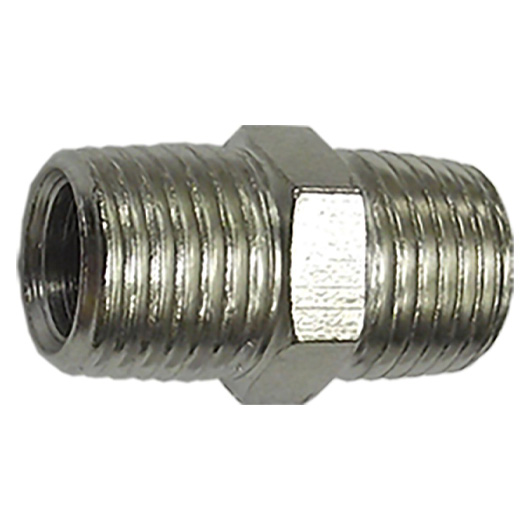 Cylindrical Nipple 1/4" Male To 1/4" Male (2 Pack)