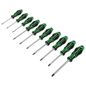 Premier GripMAX® TRX-Star* Screwdriver Set 10pc - Hi-Vis Green