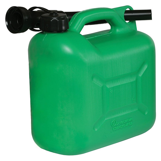 Plastic Fuel Can 5Ltr Green